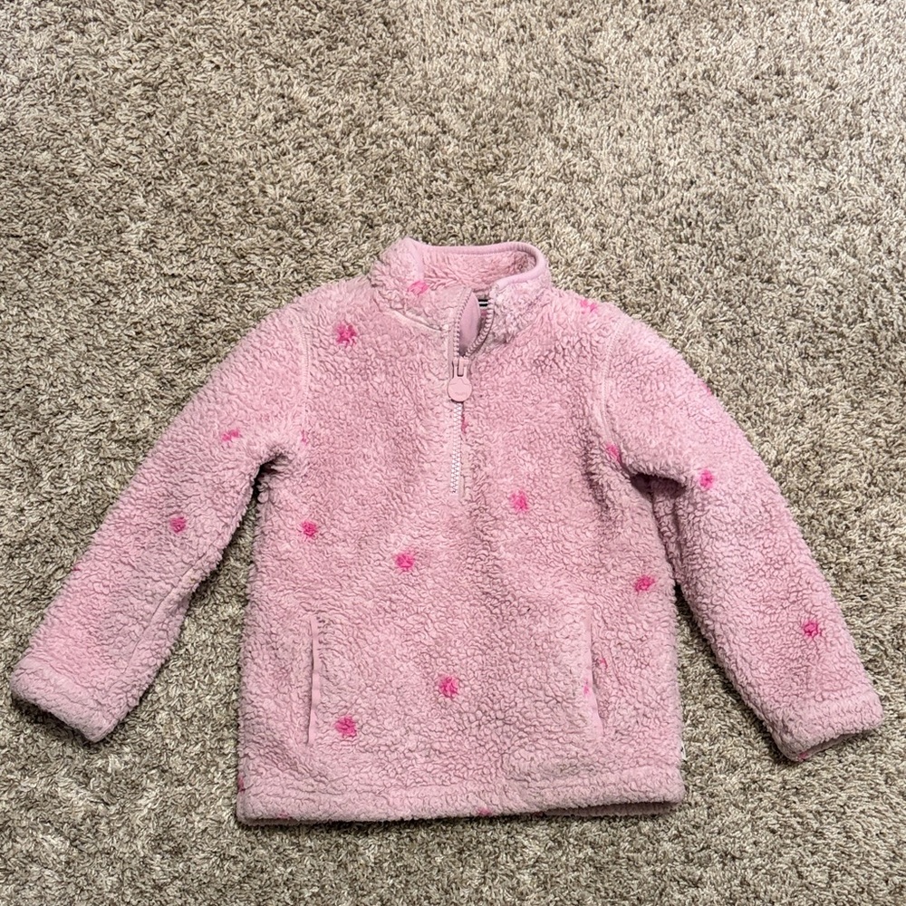 Joules Polka Dot Sherpa Jacket